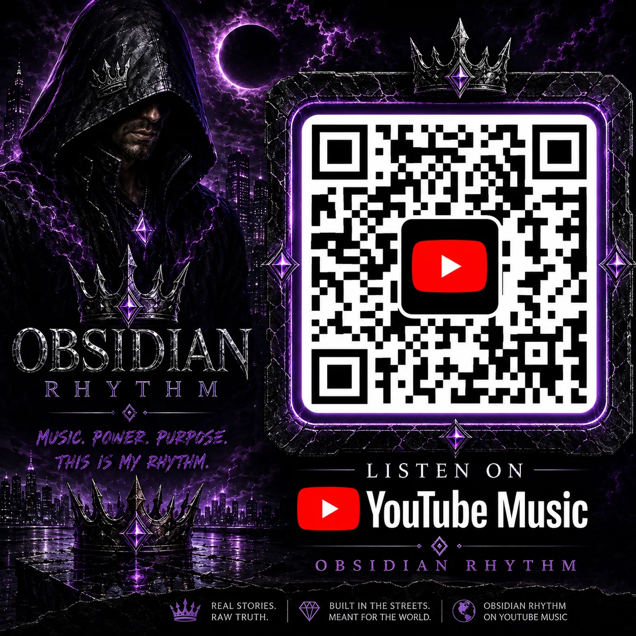 Obsidian Rhythm YouTube visual concept